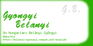 gyongyi belanyi business card